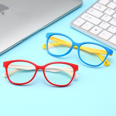 China anti blue light glass new silicone glasses frames computer flexible optical children high quality Anti-blue light glass blocking glasses 2021 for sale