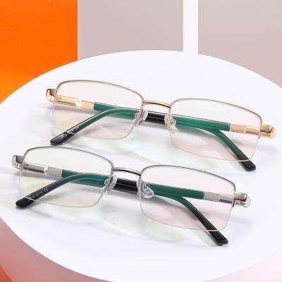 China Blue Light Blocking Reading Glasses Men Classic Design Metal Anti Sight Reading Glasses for sale