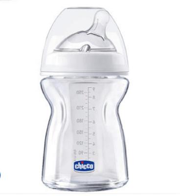 China BPA Free Safety Wholesale Glass The Simulation Nipple Shape Milk Bottle BPA Free Baby Feeding Bottle for sale