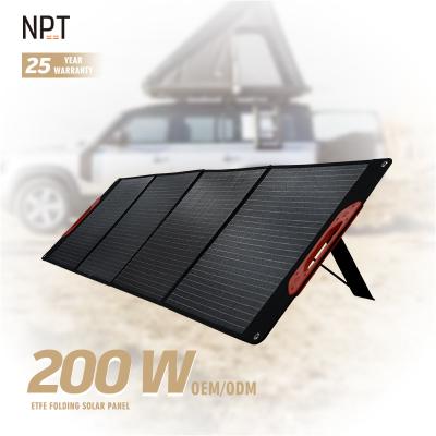 China Chinese Cheap Outdoor Waterproof Faster Charging 200W Solar Panel Flexible Folding Solar Panel 166mmx166mm for sale