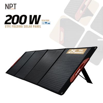 China China Cheap Prices For 200w Full Power Watt Cells Waterproof Easy Portable Foldable Flexible Solar Panels 166mmx166mm for sale