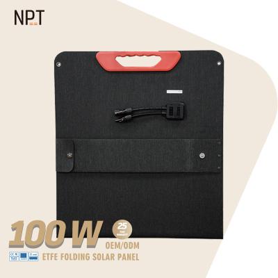 China China 100w Full Power Watt Cells Waterproof Easy Portable Foldable Flexible Solar Panels 166mmx166mm for sale