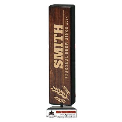 China DY-TH312 Disposable Custom Design Blacksmith Wooden Beer Tap Handle for sale