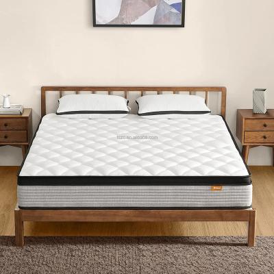 China Bed Mattress Hotel Bedroom Pocket Coil Spring Sleep Orthopedic Mattress Wholesale Convertible Memory Foam King Queen Size Latex Well In Box for sale