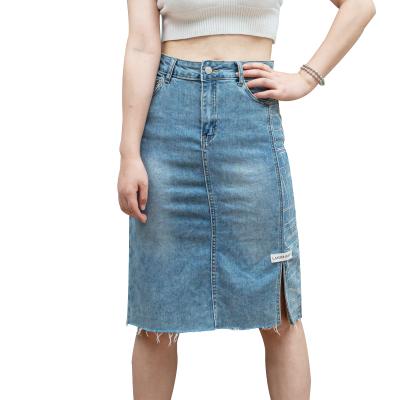 China Custom Embroidered ODM/OEM Color Printing Ms. Short Skirt Heaven And Earth Edge Mini Denim Skirt Lady Breathable Bag Skirt Women Dress for sale