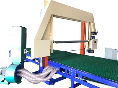 China Horizontal Splitting EPE Foam Block Cutting Machine Soft Belt Conveyor Suction slices for sale