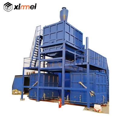 China New Low Density Tolerance Rebonded Block Foam Sponge Foaming Machine Recyled mid-range two mold four sides steaming rebond machine for sale