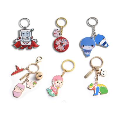 China America Amerpromo alloy key chain factory persernoized OEM custom metal hard soft enamel key chain for promotional gifts for sale