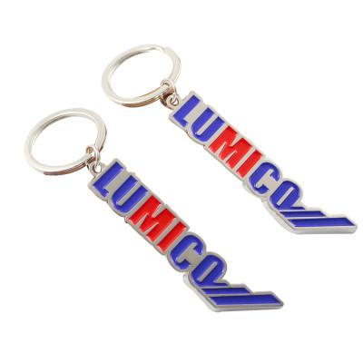 China Amerpromo alloy material eco-friendly key chain factory persernoized OEM custom metal hard soft enamel key chain for promotional gifts for sale