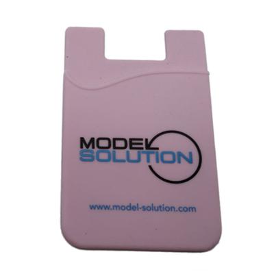 China Amerpromo factory wholesale eco-friendly silicone logo custom printing self-adhesive smart phone wallet computer back for brand advertising for sale