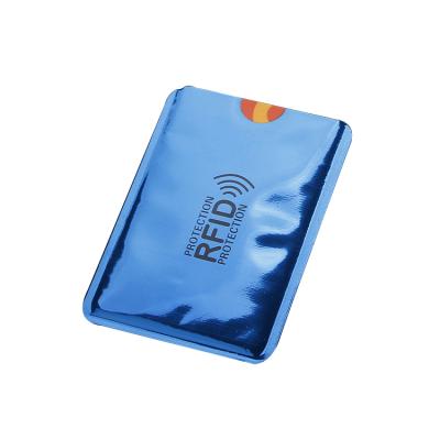 China Amerpromo Single Anti-theft Credit Card Holder RFID Blocking Sleeves Band Card Protector Easier Identify ATM Card Saver for sale