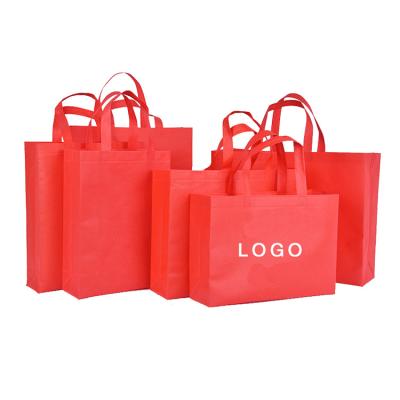 China Amerpromo Recyclable Different Colors Recycling Custom Logo Promotional Non Woven Shopping Tote Bag for sale