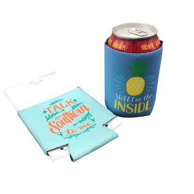 China Amerpromo Wholesale Recyclable Custom Foam Neoprene Koozy Custom Beer Can Koozy Insulated Slim Neoprene Box Cooler Koozys for sale