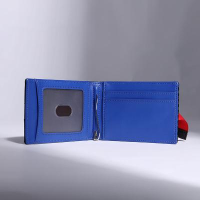 China Fashion Men's Business Card Holder Wallet RFID Blockin Card Holder Business ID Card Holder Leather Wallet for Men for sale