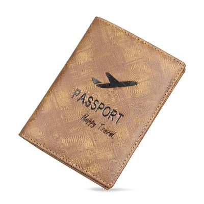 China Fashion Small and Portable Travel Passport Wallet PU Leather Travel Passport Wallet Holder for sale