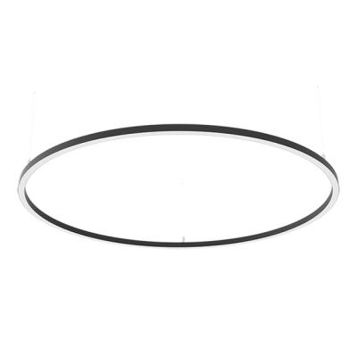 China Aluminum Alloy Circular Pendant Led Ring Light Round Led Aluminum Profile For Desk Lightings for sale