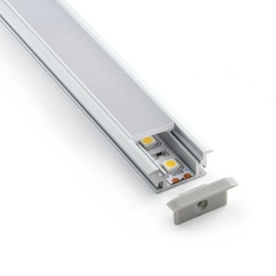 China Waterproof Industry Aluminum Led Profile For Flooring , Strong PC Diffused Cover for sale