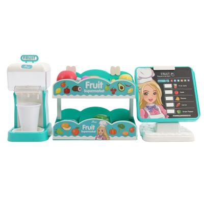 China Pretend Play Toy Set Huye 2021Amazon Hot Order Machine With Healthy Cute Green Color For Kids Toys Kitchen Set Toys Kids Kitchen for sale