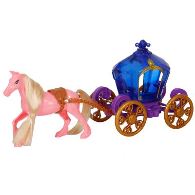 China Huiye 2020 hot sale royal carriage the beautiful and magical horse toys girl toys horse for sale 39*13*20CM for sale