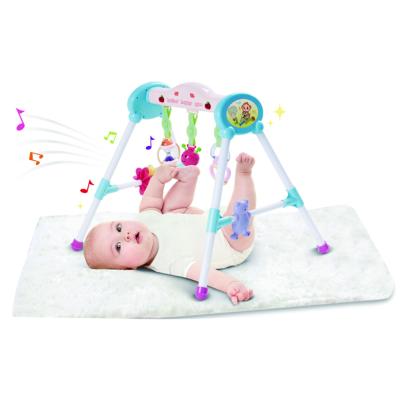 China Toy Huiye 2020 New Design Electronic Baby Gym Toys Baby Game Musical Gym Funny Baby Play Mats for sale