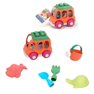 China Huiye Smart 2020 Summer Sand Beach Plastic Toys Set For Kids Sand And Water Bucket Toys 16.5*14.5*21CM for sale