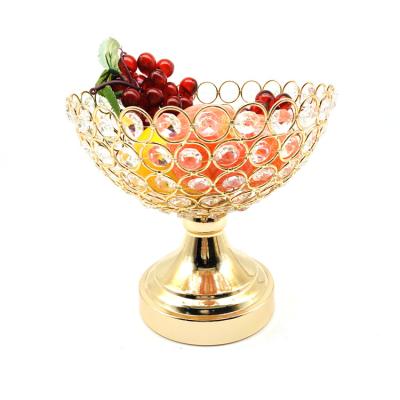 China Disposable New Design Arabic Luxury Cake Dish Plate Gold Metal Iron Candy Plate Fruit Snack Serving Tray With Lid  For Party for sale