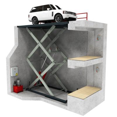 China Safety Easy Operation Convenience Hydraulic Car Lift Double Underground Parking Elevator Price for sale