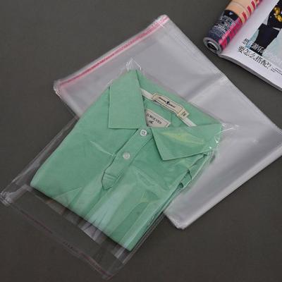 China Recyclable RM Flat Opp Cellophane Poly Bag Packaging Clear Plastic Self Adhesive Pouch for sale