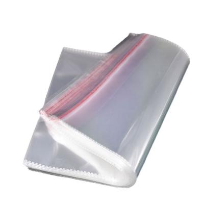 China RM Self Adhesive Recyclable Clear Poly OPP Flat Seal Cellophane Resealable Plastic Bag for sale