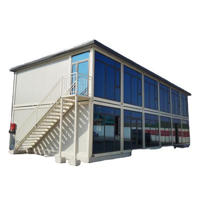 China Modern prefab house 40 sqft expandable prefab container folding prefab container home 20 footer housemodern for sale