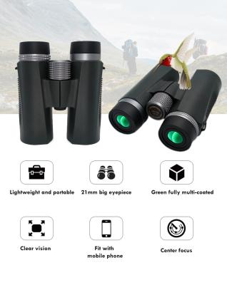 China ED Lens Compact High Power Binoculars 10x42 Waterproof For Bird Spotting Hiking for sale