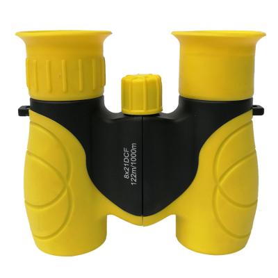 China 8x21 DCF Yellow Binoculars Telescope CE / FCC / RoHs Certified for sale