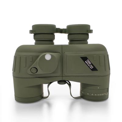 China Military Rangefinder Telescope 7x50 Binoculars Built-in Illuminated Compass for sale