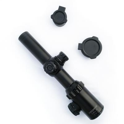 China Mil Dot Illuminated Reticle Target Shooting Scope 1-8x24mm SFP Hunting Rifle Scope for sale