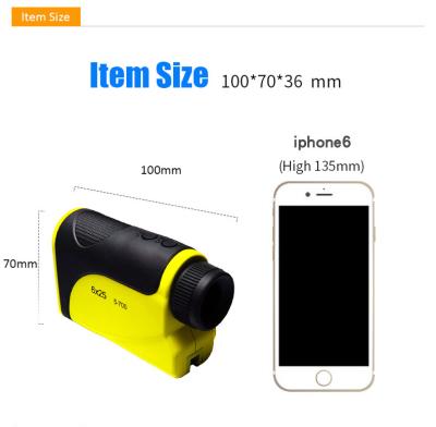 China Yellow 6X Laser Rangefinder For Golf And Hunting Long Range Laser Rangefinder for sale