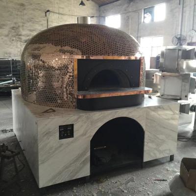 China 90 Seconds Bakery Lava Stock Commercial Revolving Pizza Oven Wood And Gas Hotels Italy for sale