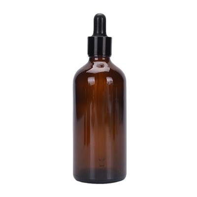 China Cosmetic Essential Oil Bottle 5ml 10ml 15ml 20ml 30ml 50ml 100ml Brown Glass Bottle With Calibrated Glass Pipette for sale