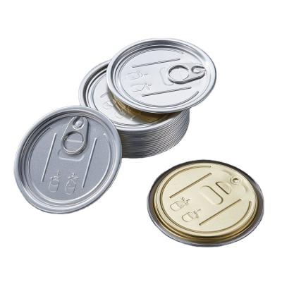 China Non Spill 202# Diameter 52mm Round Aluminum Lid Easy Open Cover For Drinks Food Box Packaging for sale