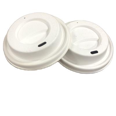 China 90mm Cup Lid Paper Pulp Biodegradable Biodegradable Coffee Cup Lid for sale