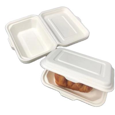 China Bandeja desechable contenedor de alimentos biodegradable de bandeja de rectangulo de papel de compartmento de Bento Food de calidad disposable de Buena for sale