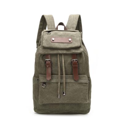 China Wholesale PORTABLE Customize Logo Large Capacity Canvas Waterproof Increasing Travel Shoulders Rocksack Bag For Men And Teenagers for sale