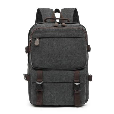 China Wholesale Factory Style Logo New Design Canvas Durable Shoulders Laptop Backpack PORTABLE Custom Bag Schoolbag Korean Laptop Backpack For Men for sale