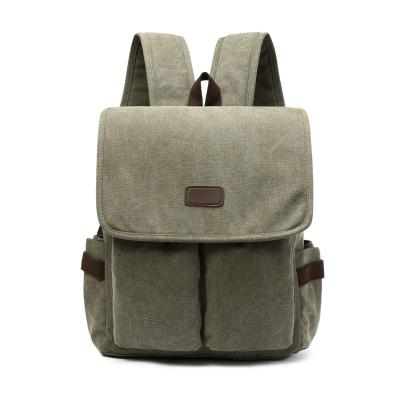 China Wholesale PORTABLE Custom Made Canvas Durable Fabric Logo Business Laptop Backpack Large Capacity Casual Shoulders Backpack For Men for sale