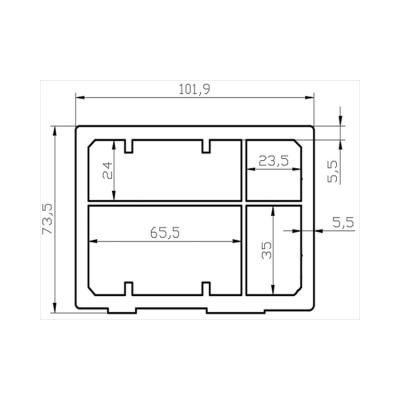 China Robot Barrier Aluminum Beam GKX-Y1456 For Sample Open-die Customization for sale