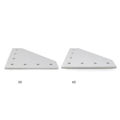 China Aluminum profile connector 7 Hole 90 Degrees Joining Plate For 3030 4040 Aluminium Profile for sale