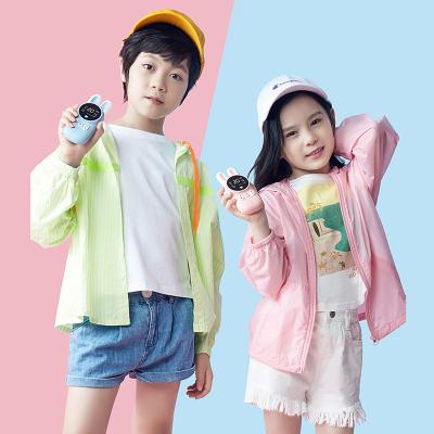 China Custom Portable Mini Cute Rabbit Style Child Radio 3km Two Way Walkie Talkie Long Distance Communication Rechargeable for Kids Family/Kids Camping Gift for sale