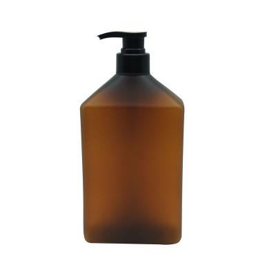 China Who respects the environment. Stocked 34oz Black Amber Plastic Shampoo Bottles Fit Hair Shampoo Bottle 1000ml HAODEXIN Body Wash Lotion Sanitizer Plastic Bottles for sale