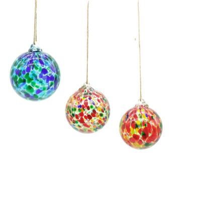 China Garden Decoration Haodexin Glass Powder Colors Spots Small Gazing Balls Garden Wedding Decorations Home Outdoor Home Apartment for sale