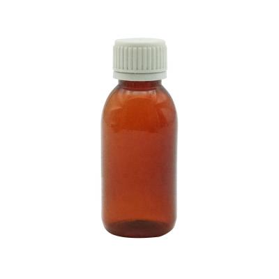 China Who respects the environment. Empty Amber Medicine Stocked Plastic Bottle With Screw Cap HAODEXIN 17oz 100ml Medicine Bottle Customize Packaging Bottles For Medicine for sale