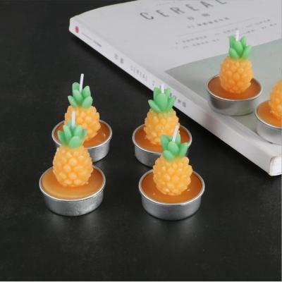 China Scented Free Shipping 12 Pcs / Lot Wedding Candle Gift Simulation Pineapple Candle for sale